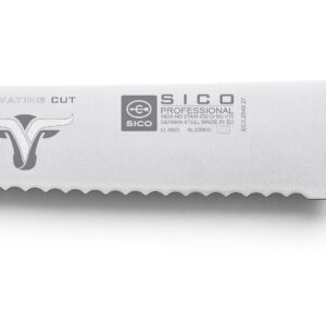 FACA c/SERRA elevating cut LARANJA (1) 27 cm INOX SIC