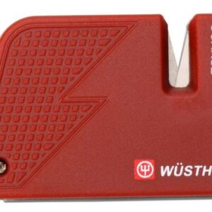 AFIADOR DUPLO MINI vermelho (1) 8 cm INOX WTF