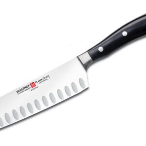 FACA classic ikon SANTOKU c/ALVÉOLOS PRETO(1) 17 cm INOX WTF