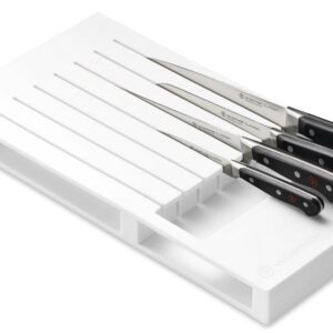 ORGANIZADOR DE GAVETA p/FACAS branco(1) 43*22*4,5 cm ABS WTF